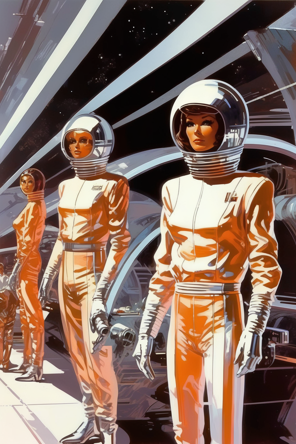00198-3150605040-_lora_Syd Mead Style_1_Syd Mead Style - Syd Mead sci-fi space famers in chrome jumpsuits.png